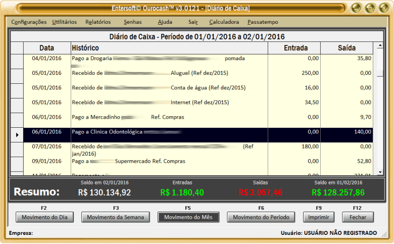 Le Entersoft OuroCash cre et met  jour son "Livre de Caisse" en temps rel, et plus encore...